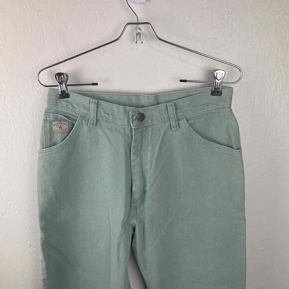 Vintage Wrangler Women's High Rise Straight Leg Dusty Blue Jeans Size 10 - Picture 9 of 13
